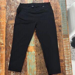 Men's Black Jogger-Style Sweatpants